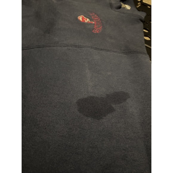 Cleveland Indians Vintage 90s Artex MLB Chief Wahoo Sweatshirt Crewneck Blue M - Picture 12 of 12